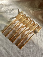 Load image into Gallery viewer, Vintage 1970s Bamboo Bronze Cutlery Set (133 pieces)
