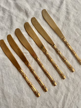 Load image into Gallery viewer, Vintage 1970s Bamboo Bronze Cutlery Set (133 pieces)
