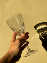Load image into Gallery viewer, Set of Four Large Cut Crystal Wine Glasses
