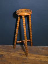 Load image into Gallery viewer, Antique French Demilune Bobbin Stool
