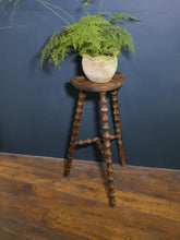 Load image into Gallery viewer, Antique French Demilune Bobbin Stool
