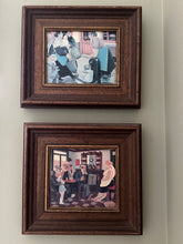 Load image into Gallery viewer, Set of Four Original Small Oil Paintings of French Scenes Signed and Dated
