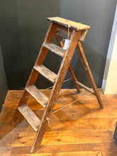 Load image into Gallery viewer, Antique Wooden Ladder
