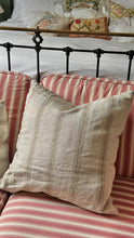 Load image into Gallery viewer, Large Handmade French Striped Cushion
