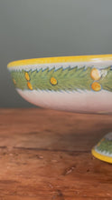 Load and play video in Gallery viewer, Vintage Italian Ceramic Fruit Bowl Serving Dish
