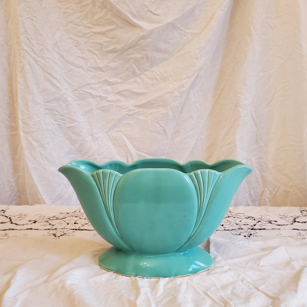 Large blue planter