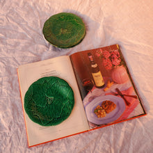 Load image into Gallery viewer, Set of five french majolica leaf plates
