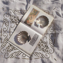 Load image into Gallery viewer, Set of two silver plated shell trinket dishes
