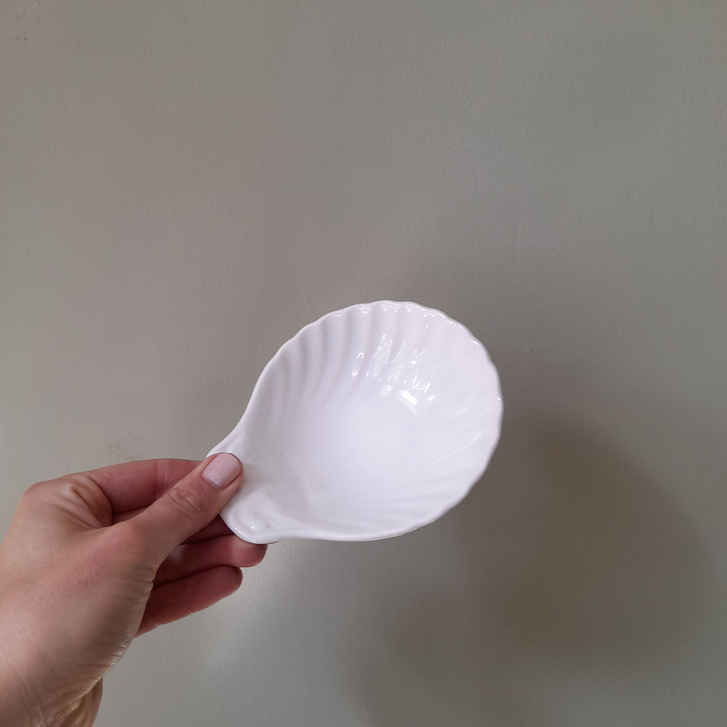 White Ceramic Shell Dishes