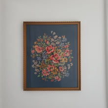 Load image into Gallery viewer, A Large Blue Floral Tapestry Print
