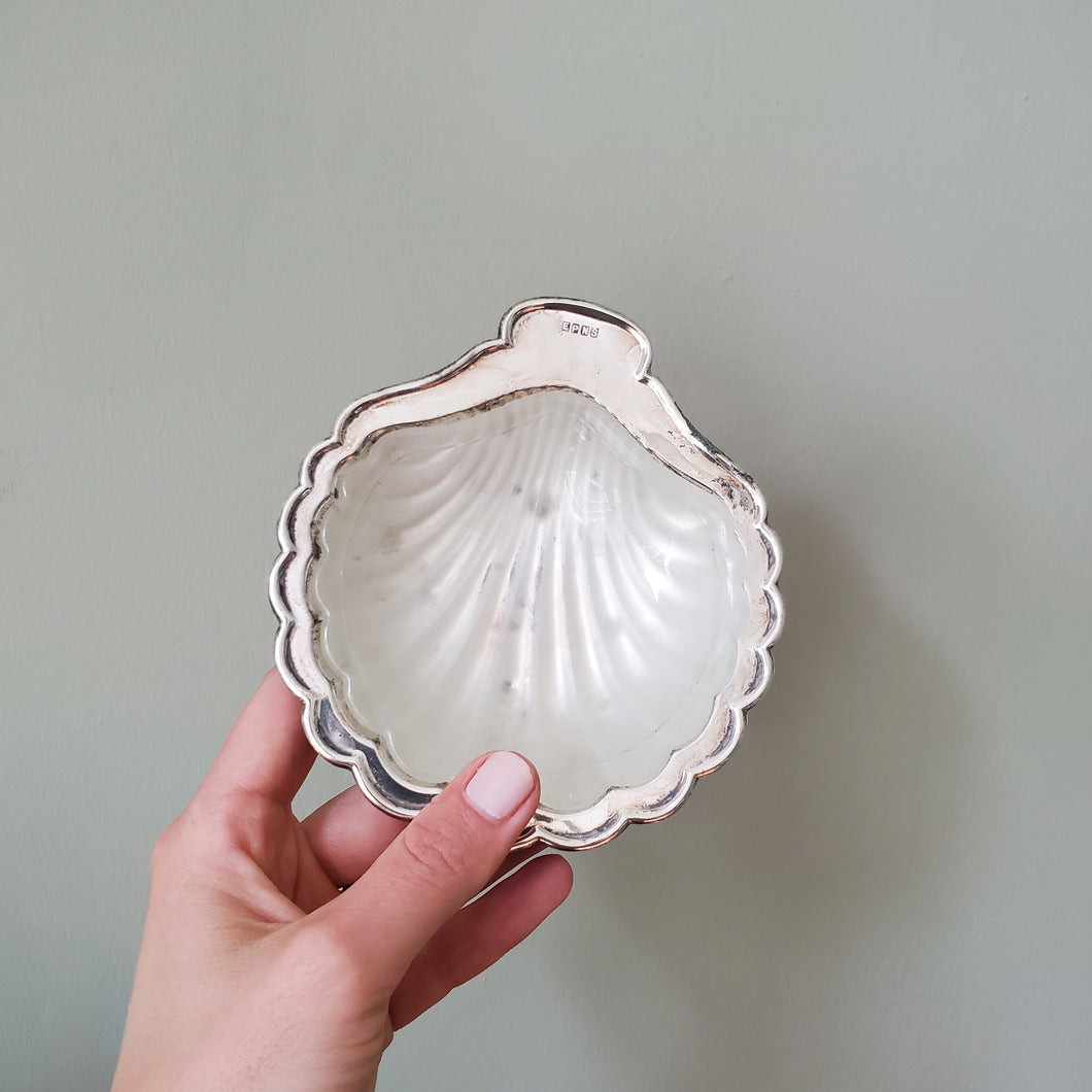 Silver Plated Shell Dish