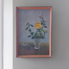 Load image into Gallery viewer, Large Vintage Oil Painting With Yellow Flowers

