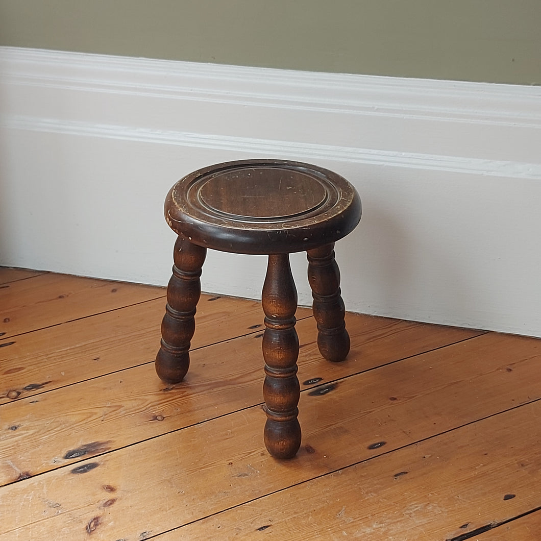 Pair Of Antique French Bobbin Stools