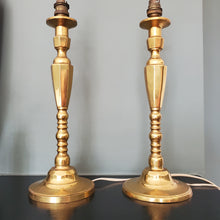 Load image into Gallery viewer, Pair Of Antique French Brass Lamps
