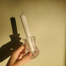 Load image into Gallery viewer, Pair Of Crystal Candlestick Holders
