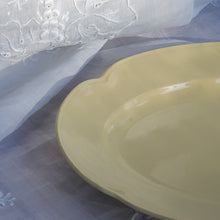 Load image into Gallery viewer, Light Yellow Scalloped Platter Dish
