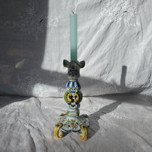Load image into Gallery viewer, Antique French Faience Candlestick Holder
