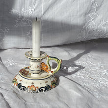 Load image into Gallery viewer, Antique French Faience Chamber Candlestick Holder
