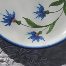 Load image into Gallery viewer, A French Blue Floral Side Plate
