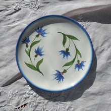 Load image into Gallery viewer, A French Blue Floral Side Plate
