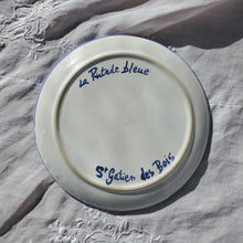 Load image into Gallery viewer, A French Blue Floral Side Plate
