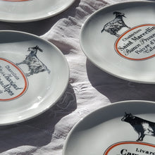 Load image into Gallery viewer, Set Of Six French Cheese Plates

