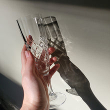 Load image into Gallery viewer, Set of Four Glass Champagne Flutes
