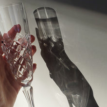 Load image into Gallery viewer, Set of Four Glass Champagne Flutes
