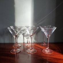 Load image into Gallery viewer, Set of Six French Martini Glasses
