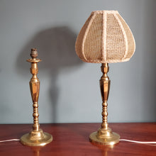 Load image into Gallery viewer, Pair Of Antique French Brass Lamps
