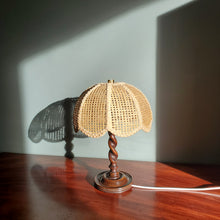 Load image into Gallery viewer, Wooden Barley Twist Lamp

