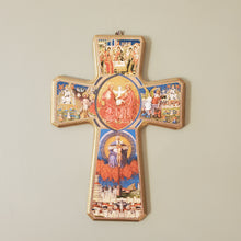 Load image into Gallery viewer, Wooden Religious Cross Wall Hanging
