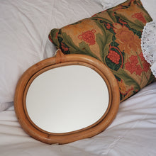 Load image into Gallery viewer, Mid Century Bamboo Mirror
