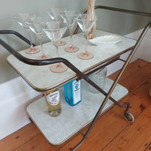 Load image into Gallery viewer, Vintage Mid-Century Drinks Cocktail Trolley
