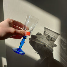 Load image into Gallery viewer, Set of Five 1950s Colourful Etched Sherry Glasses
