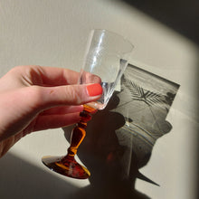 Load image into Gallery viewer, Set of Five 1950s Colourful Etched Sherry Glasses
