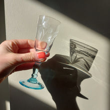 Load image into Gallery viewer, Set of Five 1950s Colourful Etched Sherry Glasses
