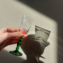 Load image into Gallery viewer, Set of Five 1950s Colourful Etched Sherry Glasses
