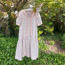 Load image into Gallery viewer, Laura Ashley Checkered Sailor Style Shift Dress
