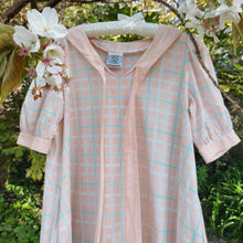 Load image into Gallery viewer, Laura Ashley Checkered Sailor Style Shift Dress

