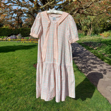 Load image into Gallery viewer, Laura Ashley Checkered Sailor Style Shift Dress
