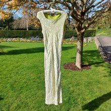 Load image into Gallery viewer, Green Floral Burnout Slip Midi Dress
