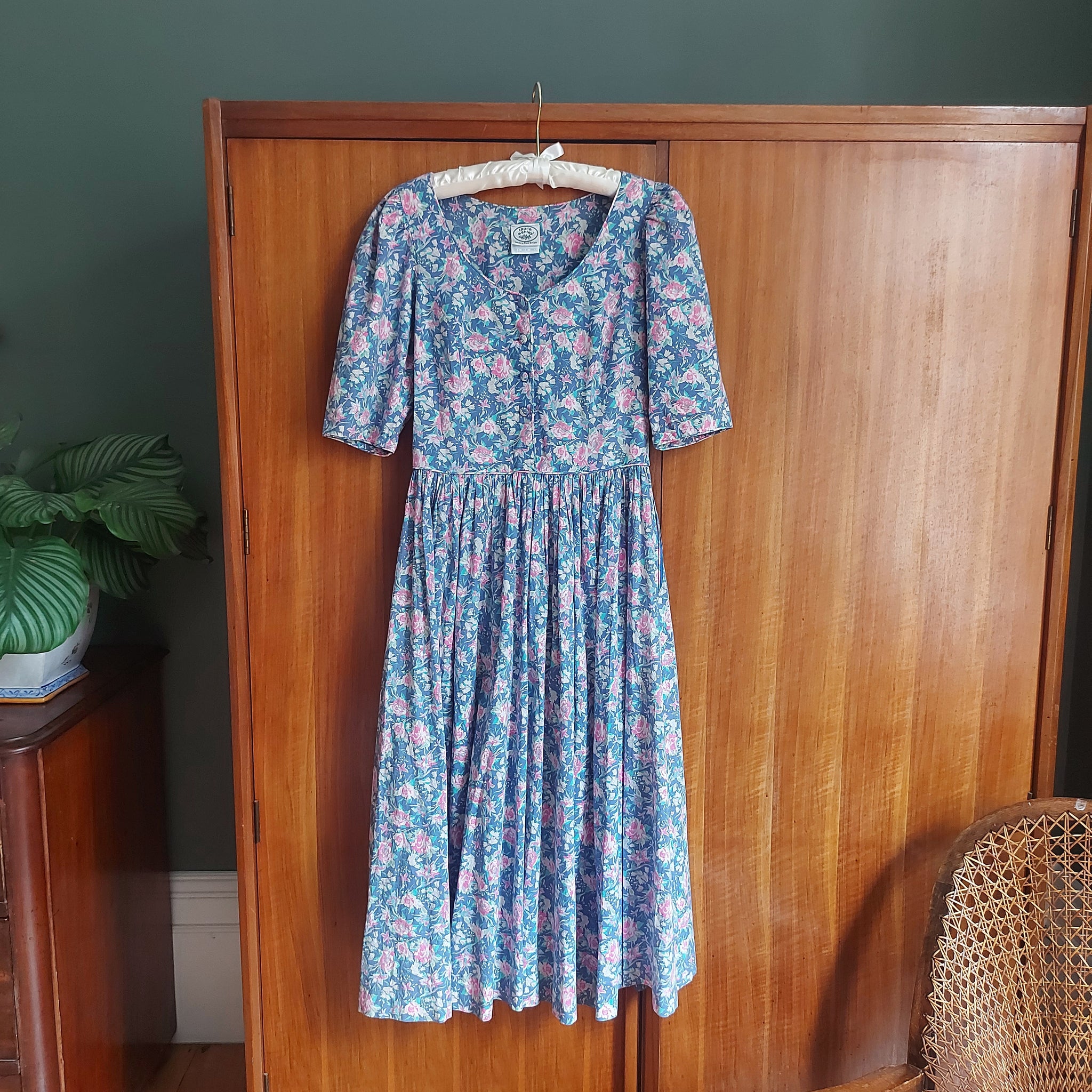 1980s Laura Ashley Floral Dress The Antik Store