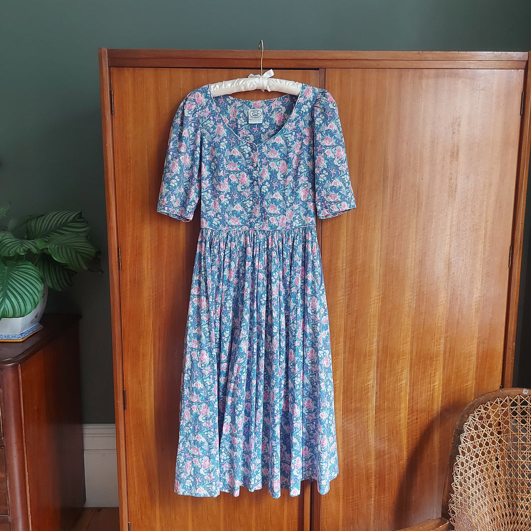 1980s Laura Ashley Floral Dress The Antik Store 1980s Laura Ashley Floral Dress The Antik Store