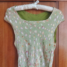 Load image into Gallery viewer, Green Floral Burnout Slip Midi Dress
