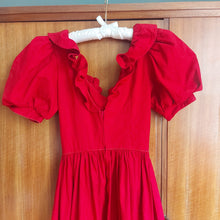 Load image into Gallery viewer, 1980s Red Laura Ashley Dress
