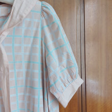 Load image into Gallery viewer, Laura Ashley Checkered Sailor Style Shift Dress
