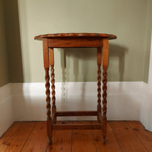 Load image into Gallery viewer, Antique Oak Barley Twist Table
