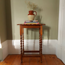 Load image into Gallery viewer, Antique Oak Barley Twist Table
