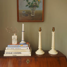 Load image into Gallery viewer, Pair of Alabaster Lamps

